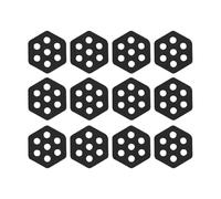 Surfboard Traaction Pad, Hexagon Grip Mat, 4,72 x 5,31 pollici Skim Board Anti Slip Sheet, 12 Pezzi Water Sports Supplies for Fishing Sea Fitness Beach Skateboard Summer Adventures and Activities