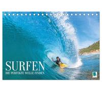 Surfen: Die perfekte Welle finden - Edition Funsport (Tischkalender 2026 DIN A5 quer), CALVENDO Monatskalender: Wellenreiten verbindet ein einzigartiges Feeling: Abenteuer Surfen