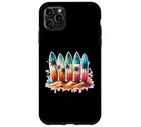 Surfer Beach Summer Retro Hawaiian Ocean Tropics Custodia per iPhone 11 Pro Max