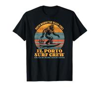 Surfer Bigfoot Manhattan Beach South bay The Porto Surf Crew Maglietta
