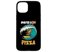 Surfer Boy Per Chi Ama Surf E Mangiare Pizze Estate Custodia per iPhone 15 Plus