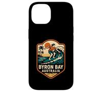 Surfer Byron Bay Australia Retro Uomo Surfs Up Custodia per iPhone 14