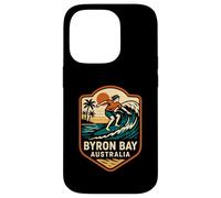 Surfer Byron Bay Australia Retro Uomo Surfs Up Custodia per iPhone 14 Pro