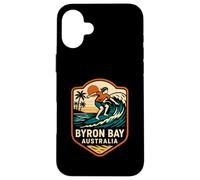 Surfer Byron Bay Australia Retro Uomo Surfs Up Custodia per iPhone 16 Plus