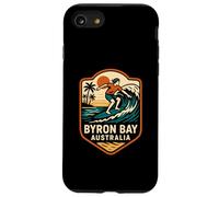 Surfer Byron Bay Australia Retro Uomo Surfs Up Custodia per iPhone SE (2020) / 7/8