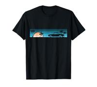 Surfer Corvair Coupe 1965 1966 1967 1968 1969 Ciano spiaggia Maglietta
