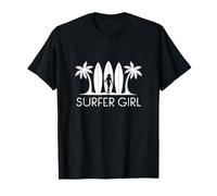 Surfer Girl Cool Surf Chick Retro Beach Life Maglietta