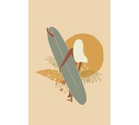 Surfer girl Notebook, Journal for Surfers, Retro Sunset Surf: Organizer, writing book, planner, diary