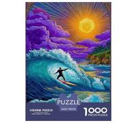 Surfer Jigsaw Puzzle Impossible 1000Pcs Colorato Decorazione Per La Casa. Giochi Rilassamento E Intelligence Per Adulti E Ragazzi Da 14 Anni 70x50cm/1000pcs