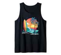 Surfer Sunset Beach Canotta