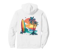 Surfer Sunset Beach Felpa con Cappuccio