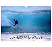SURFERS AND WAVES (Wall Calendar 2026 DIN A3 landscape), CALVENDO 12 Month Wall Calendar: Feel the waves and the power of nature