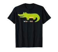 Surfing Crocodile Funny Animal Lover Cool Kids, Alligator Maglietta