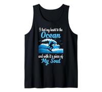 Surfing Ocean Soul Citazione Wave Riding Coastal Beach Design Canotta