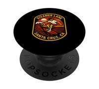 Surfing Santa Cruz Steamer Lane Vintage Uomo Beach Life PopSockets PopGrip Adesivo