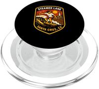 Surfing Santa Cruz Steamer Lane Vintage Uomo Beach Life PopSockets PopGrip per MagSafe