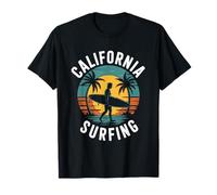 Surfing Surfer California Beach Surf Vacanze estive Maglietta