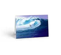 Surfing The Big Wave Thank You Note Card - 10 Boxed Cards & Envelopes