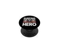 Surfing the soy sea, snack-size hero. Cute Sushi PopSockets PopGrip Adesivo