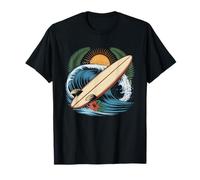 Surfista da Longboard Surf dell Onda Maglietta