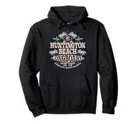 Surfista di Huntington Beach Longboard Surf Club OC CA Felpa con Cappuccio