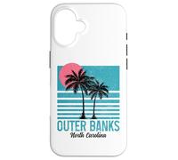 Surfista retrò di Outer Banks, North Carolina Beach Custodia per iPhone 16