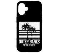 Surfista retrò di Outer Banks, North Carolina Beach Custodia per iPhone 16