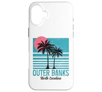 Surfista retrò di Outer Banks, North Carolina Beach Custodia per iPhone 16 Plus
