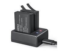 Surfola Batterie Ricaricabili per Action Cam 1350mAh con Accessori per Caricabatterie