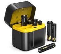 SURFOU 4 Batterie AA ricaricabili 3700mWh e 4AAA ricaricabili 1300mWh al litio con carico, 1600 Cicli, Confezioni da 1,5 V Triple A Double A Ricaricabile, 8 pezzi