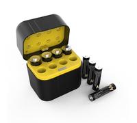 SURFOU Batterie ricaricabili al litio AAA confezione da 8 con caricabatterie, 1,5 V 1300 mWh ad alta capacità, fino a 1600 cicli di ricarica con scatola di immagazzinaggio, compatibile con telecamera