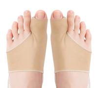 SURFOU Calzini separatori per dita con cuscinetti in gel morbido - 2 pezzi, traspiranti e confortevoli per avampiede e dita, unisex, taglia 35-45, colore pelle