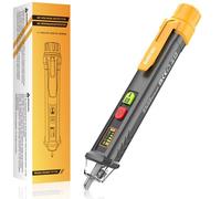 SURFOU Tester di tensione senza contatto, tester di corrente senza contatto AC 12 V/48 V/1000 V con NCV, luce LED, allarme acustico, rilevatore di rotture e rilevazione diretta/zero
