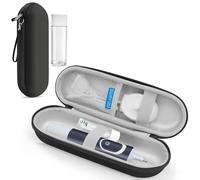 SURFOU Custodia da Viaggio per Spazzolino Elettrico Oral-B e Sonicare | Astuccio Rigido Nero con Scatola per Testine e Accessori, Compatibile con Oral-B Pro e Philips Sonicare, Portatile e Compatto