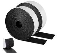 SURFOU Nastro a Strappo Biadesivo 12 m × 50 mm, Extra Forte, Hook & Loop | Per Tessuti, Zanzariere, Cuscini e Tappeti, Adatto per Interni ed Esterni, DIY e Lavori Manuali