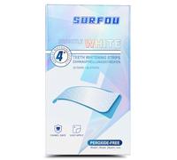 SURFOU Sbiancante Denti 56 Pezzi,Teeth Whitening Strips,Sbiancamento Rapido e Delicato - Senza Perossido,per Denti Sensibili, al Gusto Menta