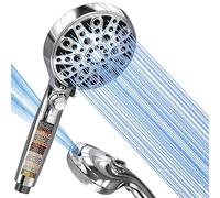 SURFOU Soffione doccia con filtro, a risparmio energetico, a risparmio energetico, a prova di calcare, ad alta pressione