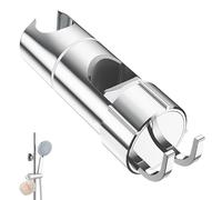 SURFOU Supporto Soffione Doccia Regolabile, Porta Doccino asta 25mm Barra, Saliscendi Staffa Doccetta Reggi, Showerhead Holder Reggi con Gancio Orientabile Bagno