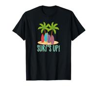 Surf's Up Beach Fun Maglietta con Stampa Grafica Economica
