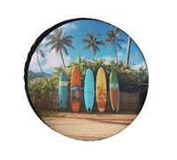 Surf's Up - Coperture per pneumatici per tavola da surf, impermeabili, anti UV, 30 pollici, per asse singolo, per camper, camion, SUV, rimorchio, universale, per tutte le stagioni