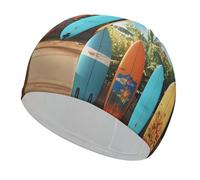 Surf's Up - Cuffia da nuoto per tavola da surf, unisex, resistente, antiscivolo, ad alta elasticità, per capelli lunghi e corti, trecce e dreadlock, mantiene i capelli asciutti