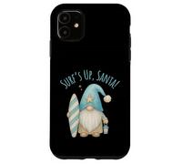 Surf's Up - Gnomo natalizio con Babbo Natale Custodia per iPhone 11