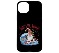 Surf's Up - Gnomo natalizio con Babbo Natale Custodia per iPhone 15 Plus