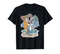 Surfs Up - Tavola da Surf con Coniglietto e Coniglietto, Stile retrò, Estate Maglietta