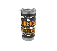 Surgical Tech's Parents My Daughter Is Surgical Technologist Bicchiere termico in acciaio inox doppia parete