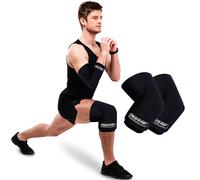 SURGICALMED - Set di 2 maniche compressive in gel freddo/caldo - design scorrevole 360° ultramorbide e anti-perdite - portatili, taglia M per polso, avambraccio, gomito, braccio, caviglia e ginocchio