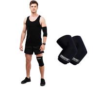 SURGICALMED Set di 2 maniche compressive in gel freddo/caldo - Taglie M 33-40cm - Impacco Freddo/Caldo Indossabile 360° Slip-On - Ice Cold Sleeve - Per polso, gomito, braccio, caviglia, ginocchio