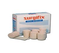 Surgifix - Benda Elastica Ideal, Orlata con Ganci Fermabenda, Bendaggio Elastico di Contenimento Non Adesivo, Misura 4,5 x 7 cm, 20 Rotoli Singolarmente Confezionati