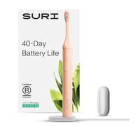 SURI Spazzolino elettrico sonico | Batteria da 40+ giorni | Valutazione numero 1 del Regno Unito | Spazzolino elettrico sostenibile per adulti | Spazzolino da denti da viaggio | Spazzolini da denti