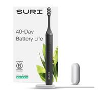 SURI Spazzolino elettrico sonico, batteria di oltre 40 giorni, classificato nel Regno Unito, spazzolino elettrico sostenibile per adulti, spazzolino da denti da viaggio, spazzolino da denti sonico